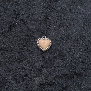 Vintage .925 R Sterling Silver Tulip Makers Mark Amazonite Cabochon Inset Charm
